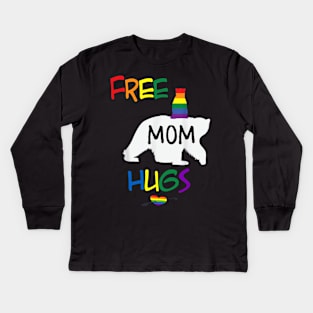Free Mom Hugs Kids Long Sleeve T-Shirt